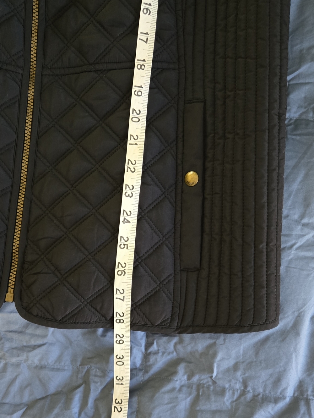 Joules Women's Quilted Sleeveless Vest Jacket - Black. Like new!  Size 18 - Picture 9 of 14